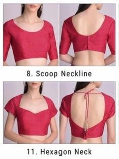 Blouse neckline Blouse Neckline, Blouse Necklines, Business Woman Quotes, Saree Wearing, Saree Wearing Styles, Back Neck Designs, Trendy Blouse, Fancy Blouse, Trendy Dress Outfits