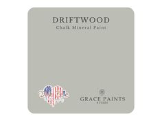 the front cover of driftwood chalk mineral paint, with an american flag on it