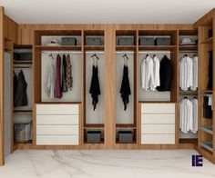 Small Walk-in Wardrobe Wardrobe Ideas, Walnut Finish