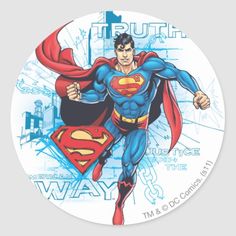 a superman sticker with the words,'truth is always in the way '