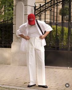 All White Outfit Men Casual Classy, White Outfit Men Casual, All White Outfit Men Casual, All White Outfit Men, White Outfit Men, Interview Suits, Custom Streetwear, White Wide Leg Pants, All White Outfit