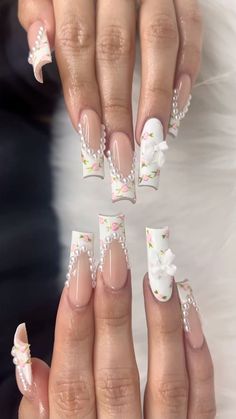 Bow Nails, Bow Nail, Colourful Nails, Girly Acrylic, Fake Nails Designs, Cute Simple Nails, Nagel Tips, Short Almond