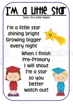 i'm a little star poem