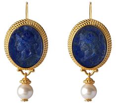 Flaunt the depth of this color and make a glamorous statement with these eye-catching cameo drop earrings. From Tagliamonte. QVC.com Roman Jewelry, Multicolor Jewelry, Cameo Earrings, Jeweled Earrings, Jewelry Inspo, Cultured Pearls, Gold Plated Sterling Silver, Beautiful Jewelry, Vintage Jewelry