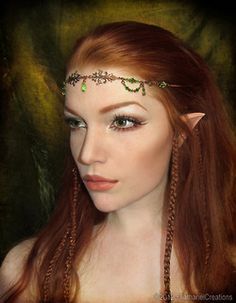 maor head stuffz Elven Makeup, Elf Make Up, Elf Hair, Woodland Elf, Elf Ear, Elf Cosplay, Girl Elf, Elf Costume