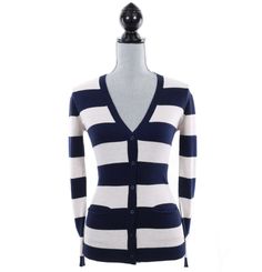 Brand New Tommy Hilfiger Women's Cardigan Long Sleeve Stripe Sweater Classic Fit (53% Cotton, 40% Viscose, 7% Nylon) 100% Authentic or Money Back Guaranteed !! FREE SHIPPING WORLDWIDE!!   You are bidding on a brand new (with tag) Tommy Hilfiger Women's Long Sleeve Cardigan Sweater. We are a Platinum Seller and bid with confidence!     Shipping: USA: USPS economy $0 International: USPS first class mail $0 (3-6 weeks) Our friends from Brazil, Italy, Russia and Eastern Europe: PLEASE READ Please no Tommy Hilfiger Long Sleeve Sweater For Spring, Chic Tommy Hilfiger Long Sleeve Outerwear, Chic Long Sleeve Tommy Hilfiger Outerwear, Tommy Hilfiger Tops For Office In Fall, Cardigan Long Sleeve, Stripe Long Sleeve, Cardigan Long, Be Patient, Tommy Hilfiger Women