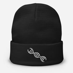 The perfect beanie has arrived! This embroidered beauty has a snug fit that ensures you're going to feel cozy and warm whatever you're doing.  * 60% cotton, 40% acrylic * Breathable cotton blend * Form-fitting shape * One size fits most Scientist Hat, Dna Strand, Graduate Student, Men's Beanies, Embroidered Beanie, Mens Beanie, Dad Caps, Make A Gift, Skull Cap Beanie