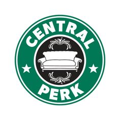 the logo for central perk