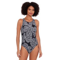 Love your suit, love our oceans with this sustainably made One-Piece Swimsuit from Eco Beach. Click on this WOMEN'S GUIDE to find the perfect fit and more! FEATURES Removable cups Wireless Back cutoutFABRIC & CARE Shell: 80% recycled nylon, 20% spandex Lining: 50% recycled polyester, 50% polyester Hand wash and line dry ImportedRESPONSIBLE Contains recycled materials Size: X Large. Color: Leaves And Leg Day. Gender: female. Age Group: adult. One-piece Swimwear For Beach Season, Color Leaves, Leg Day, More Love, Legs Day, Love Your, Recycled Materials, Womens Swim, Fabric Care