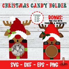 christmas candy holder svg files