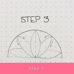 the step 3 is to draw a flower