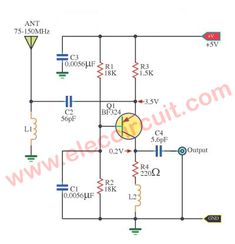 an electronic circuit diagram showing the current voltages and power source for this device, it is