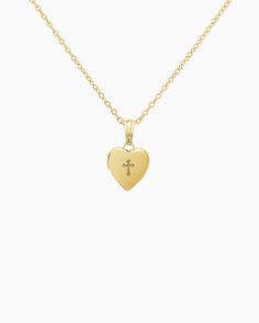 Material 14K Solid Gold, Gold Filled, Sterling Silver Production Time 3-5 Business Days Chain Delicate 1mm cable chain Locket Size Mini: 16.5mm X 11.5mmClassic: 20mm x 14.5mm Photo Size Mini: 8mm x 7.5mm (glue required to add photos)Classic: 10mm x 9.5mm (clear inserts included) Cross Locket, Chain Locket, Cross Heart, Fine Gold Jewelry, Gold Locket, Mini Photo, Solid Gold Jewelry, Photo Size, Heart Locket