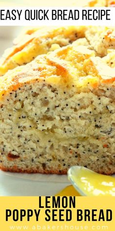 this lemon poppy seed bread is easy and quick to make