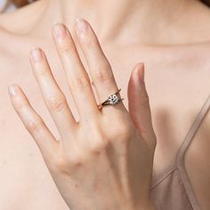 We uphold our brand promise of honoring personal journeys by inviting our customers to celebrate one of life’s biggest milestones with the 2018 Diamond Foundry Deco Capsule. The bridal collection draws inspiration from the decadence of the roaring 20’s, made anew by fashioning the deco silhouettes into minimal designs better fit for the 2020s. A fresh take on the most popular stone shape, this brilliant round diamond is nestled in the center of our classic v-ring design. Stone is claw set. Band Timeless Asscher Cut Diamond Ring For Proposal, Fine Jewelry Solitaire For Wedding Proposal, Yellow Gold Solitaire For Wedding Proposal, Fine Jewelry Single Diamond Ring For Proposal, Minimalist Brilliant Cut Jewelry For Proposal, Fine Jewelry Proposal Ring With Single Diamond, Timeless Diamond White Diamond Ring For Proposal, Timeless Diamond White Jewelry For Proposal, Minimalist Yellow Gold Diamond Ring For Proposal