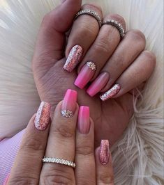 Bachelorette Nails, Ombre Nail Designs, Bride Nails, Nail Kit, Ombre Nails, Trendy Nails, Makeup Nails, Nails Inspiration, Nail Ideas