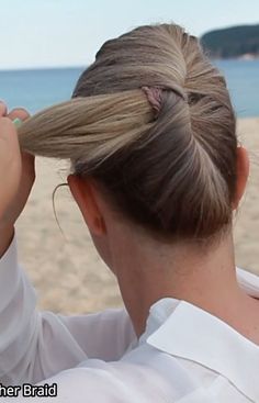 Trendafilka Kirova | French Roll the easy way . . . . #hairvideo #frenchbraids #peinados #braidinspo #dutchbraid #easyhair #trenzas #weddinghairinspo… | Instagram Easy Updo For Beginners, Easy French Roll Updo, Work Up Hairstyles, Hairstyles For Long Hair For School Updo, Easy Party Updo, Diy Long Hair Updo Easy, How To Do Updos For Long Hair, Easy French Twist Updo, Easy French Twist Short Hair