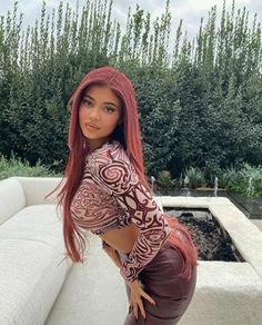 Kylie Jenner Red Hair, Stylizacje Kylie Jenner, Kylie Jenner Hair Color, Kylie Jenner Fotos, Stile Kylie Jenner, Kylie Jenner Photoshoot, Jenner Hair, Look Kylie Jenner