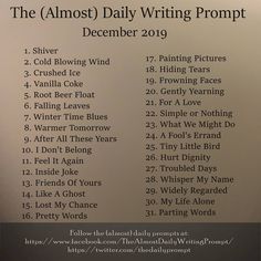 the almost daily writing project poster