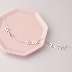 "This dainty and unique necklace can be customized with kids' names, making it a perfect gift for your mom on any special occasion of the year. ► CURSIVE MOTHER NECKLACE * Material: High Quality Solid 925 Sterling Silver * Finishing: Silver, Gold or Rose Gold. * Word limits: up to 12 characters/each name for best visibility. * All of our jewelry are handmade from scratch and packaged with care in our workshop ► HOW TO ORDER & ADD PERSONALIZATION - Select color, number of names and chain leng Personalized Mom Jewelry, Mom Jewelry Personalized, Necklace With Kids Names, Mothers Gifts, Names Necklace, Mother Necklace Personalized, Promise Necklace, Mother Necklace, Mom Of 3