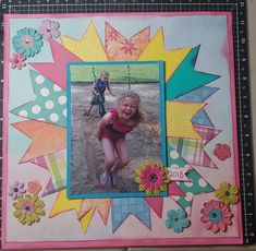 Scrapbook Planning, Playing On The Beach, Boy Scrapbook Layouts, Cute Scrapbooks