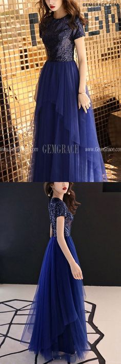 10% off now|Free shipping world-wide. Blue Long Tulle Formal Party Dress With Sequined Short Sleeves at GemGrace. Click to learn our pro custom-made service for wedding dress, formal dress. View #BridalPartyDresses for more ideas. Short Sleeve Evening Dress For Prom Season, Short Sleeve Evening Dress For Prom, Short Sleeve Sequined Evening Dress For Prom, Short Sleeve Sequin Evening Dress For Party Season, Short Sleeve Sequin Evening Dress For Formal Events, Short Sleeve Sequin Evening Dress For Formal Occasions, Prom Evening Dress With Sequins And Short Sleeves, Sequin Short Sleeve Evening Dress For Formal Occasions, Short Sleeve Sequin Prom Dress