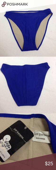 NWT Just Ipanema Bikini Bottom New with tag. Blue. Lined. Size small. Ipanema Swim Bikinis Fitted Blue Swimming Bottoms, Royal Blue Stretch Swimwear For Summer, Fitted Seamless Blue Swimwear, Summer Seamless Blue Bottoms, Royal Blue Stretch Swimwear, Blue Fitted Brief Swimwear, Fitted Blue Brief Swimwear, Best Deals, Fashion Design