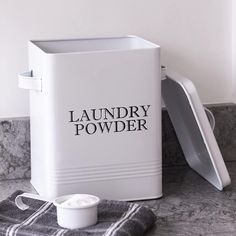 Detergent Storage, Stylish Storage Boxes, Planet App, Detergent Container, White Dishwasher, Laundry Bin, White Laundry