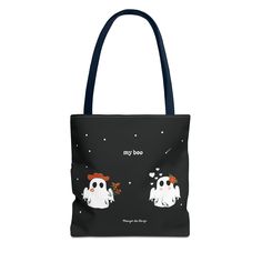 My Boo Tote Bag Cute Ghost Couple Graphic Romantic Halloween Tote Reusable Shopping Bag Spooky Love Gift - Etsy Novelty Black Bag For Gift, Everyday Tote Bag For Halloween, Everyday Halloween Tote Bag, Black Tote Shoulder Bag For Halloween, Ghost Tote Bag, Black Gothic Tote Bag, Halloween Tote, Reusable Shopping Bags, Cute Ghost