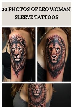 20 Photos of Leo Woman Sleeve Tattoos