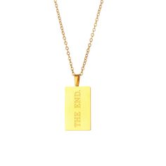 Looking for a piece of jewelry that truly reflects your individuality? Look no further than our 2023 Individuality Message Tarot Necklace Pendant. The trendy square pendant design is unlike anything else you'll find on the market, making it the perfect statement piece for anyone who wants to stand out from the crowd. Unique Design: The square pendant design sets this necklace apart, adding a touch of individuality to your style. High-Quality Materials: Crafted from high-quality 316L stainless st Square Box Chain Necklace For Gift, Everyday Spiritual Rectangular Pendant Jewelry, Meaningful Rectangular Necklaces For Gifts, Square Engraved Jewelry For Gifts, Meaningful Rectangular Necklace For Gift, Inspirational Rectangular Jewelry For Gifts, Meaningful Gift Necklace, Meaningful Rectangular Jewelry For Everyday Use, Rectangular Spiritual Necklaces For Gifts