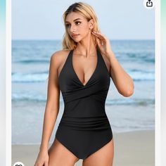 Bought Two Off Amazon And Am Now Past The Return Window :/ Brand New Never Worn Amazon Sleeveless Swimwear For The Beach, Fitted Sleeveless Swimwear By Amazon, Fitted Amazon Swimwear For Swimming, Amazon Fitted Swimwear For Pool, Fitted Amazon Swimwear For Pool, Fitted Swimwear For Pool By Amazon, Halter Top Bathing Suits, Halter Top, Bathing Suit