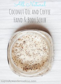 Coconut Oil Coffee, Coconut Oil Recipes, Dirty Hands, Health And Beauty Products, Face Scrub Homemade, Coffee Grinds, Hand Scrub