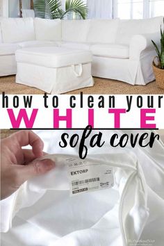 how to clean your white sofa cover