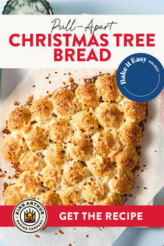 To add something impressive (and festive) to your holiday spread without adding much work, make this quicker, easier version of our savory Christmas Tree Bread. It starts with our Pull-Apart Garlic Bread Mix Kit, which comes with its own ultra-flavorful blend of cheese and herbs, so the rest of the ingredient list is streamlined — you won’t even have to grate garlic or chop herbs. Christmas Tree Pull Apart Bread, Tree Bread, Christmas Tree Bread, Pull Apart Garlic Bread, Bread Pull Apart Recipes, Seasoned Butter, Ingredient List, Pull Apart Bread