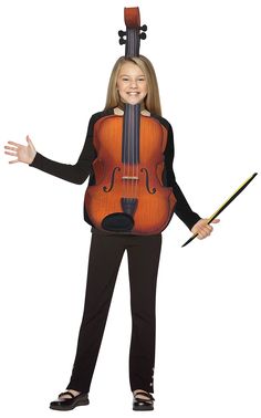 PRICES MAY VARY. DON'T STRING THEM ALONG: Don't string them along, but instead string their hearts in this adorable Violin Costume! It's for the music fanatic in you. INCLUDES: This costume includes a tunic with a sound chip, a headpiece and a stick shaped as a bow. It is printed on the front only. FIT & CARE: This costume fits most children size 7-10. You can care for your new costume by simply spot cleaning with cold water only. Do not wash, bleach, dry clean or iron. Easy wear & care! 100% Po Air Force Pilot Costume, Twister Costume, Doc Mcstuffins Costume, Funny Kid Costumes, Swat Costume, Police Officer Costume, Pilot Costume, Neon Pink Dresses, Firefighter Costume