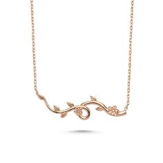 Made with 925 Sterling Silver 18K Rose Gold, 18K Gold Plated or Rhodium Plated 16 inches / 40.64 cm chain length 2 Inches / 5.08 cm extension length 0.07 inches / 0.17 cm pendant thickness Dress To Draw, Ivy Necklace, Edgy Necklace, Branch Necklace, Jewelry Drawing, Leaf Jewelry, Nature Jewelry, Online Jewelry Store, Dainty Jewelry