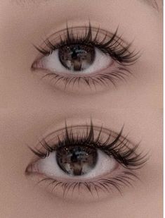 Eyelash Extensions Manga Lashes, Perfect Eyes Aesthetic, Lashes 2023 Trend, Manga Style Eyelashes, Douyin Makeup Lashes, Managua Lashes, Eye Lashes Styles, Douyin Makeup Eyelashes, Manga Style Lash Extensions