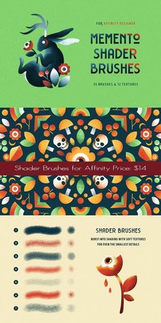 the different types of brushes are shown in this graphic design guide for adobe and photoshopped