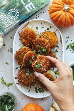 Pumpkin Arancini made with Lotus Foods Organic Jade Pearl Rice Arancini Recipe, Marinara Sauce Homemade, Vegan Mozzarella, Rice Side Dishes, Food Inc, Vegan Pesto, Bamboo Extract, Classic Italian Dishes