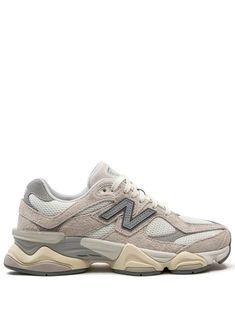 New Balance 9060 Suede Sneakers - Farfetch New Balance Classics, New Balance 9060, Tech Aesthetic, Stylish Boots, Futuristic Design, Comfortable Sneakers, Suede Fabric, Van Cleef Arpels, New Balance Shoes