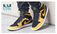 100% AUTHENTIC GUARANTEED!!! Item: Nike Air Jordan AJ1 Mid "Reverse New Love" Black Yellow Mens Shoes 554724-071 style number: 554724-071 size: 9-10  SHIPPING POLICY We will package very nicely.  Double boxed   Domestic Customers: We will ONLY ship to a confirmed address that is provided on the PayPal transaction detail page. I do not ship to PO BOX address.   RETURN POLICY No return is accepted on this item. We donot accept negative feeback, msg me if you have any questions, we will try our bes Casual Jordan High-top Shoes With Air Max Cushioning, Casual Jordan Shoes With Air Max Cushioning, Aj1 Mid, Detail Page, Love Black, Nike Air Jordan 1, Air Jordan 1 Mid, Jordan 1 Mid, Sneakers Men Fashion