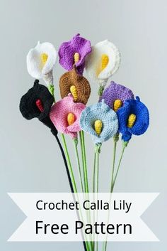 crochet cala lily free pattern