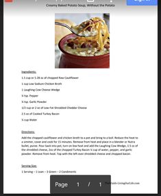 the recipe is displayed on an iphone screen, and it appears to be filled with macaroni and cheese