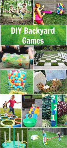 the ultimate diy backyard games for kids to play in their yard or back yard