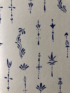 an image of various designs on paper