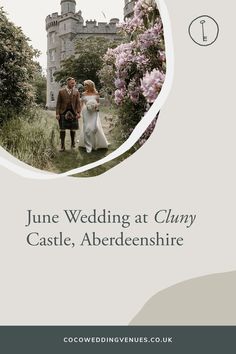 a wedding at cluny castle, aberedecenshire is featured in this brochure