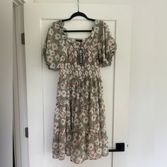 Adorable Mikarose Knee-Length Dress. Size Medium. Brand New, Never Worn! 39” Length And Smocked Fitted Top, Flare/Flowy Skirt. Green Flower Dress, Mustard Colored Dress, Deer Dress, Bohemian Mini Dress, Neutral Dress, Butterfly Print Dress, Stretch Knit Dress, Navy Lace Dress, Blush Bridesmaid Dresses