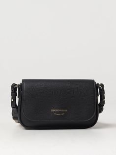 Mini Bag EMPORIO ARMANI Woman color Black Black Mini Bag, Armani Collection, Emporio Armani Women, Women Crossbody Bag, Italian Fashion Designers, Everyday Essentials, Black Mini, Small Bag, Woman Colour