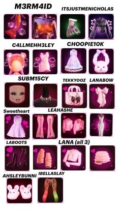 many different types of dolls are shown in this graphic style, with the names below them